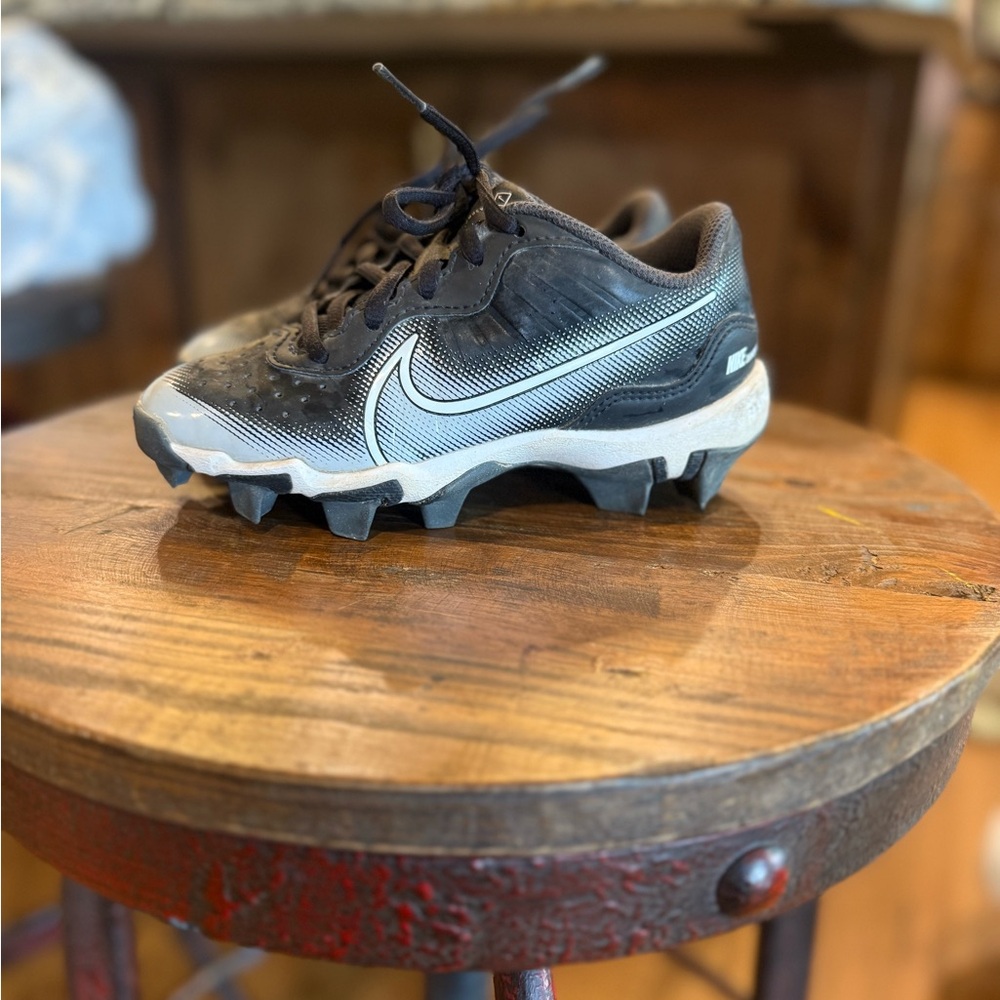 Nike Black and Gray Cleats